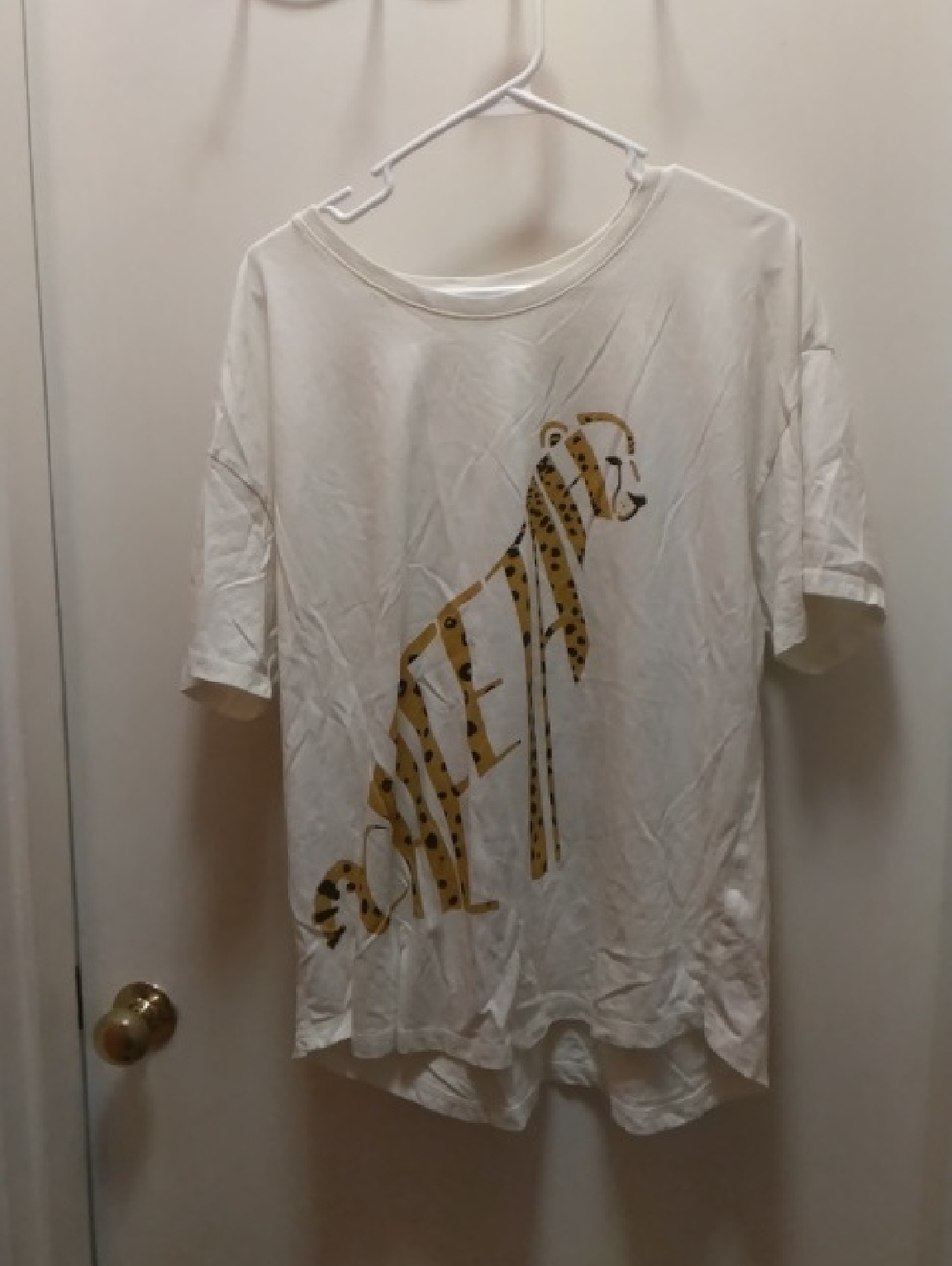 Anthropologie Maeve Cream Crewneck Tee